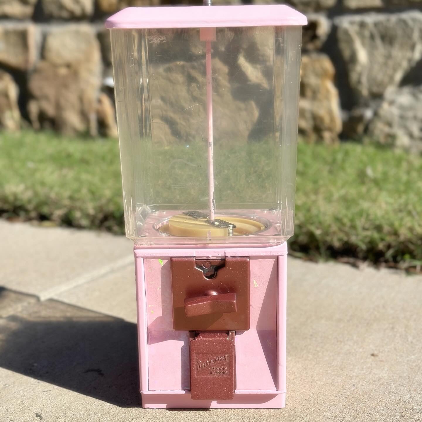 Custom Order Refurbished Single Gumball Machine on Stand