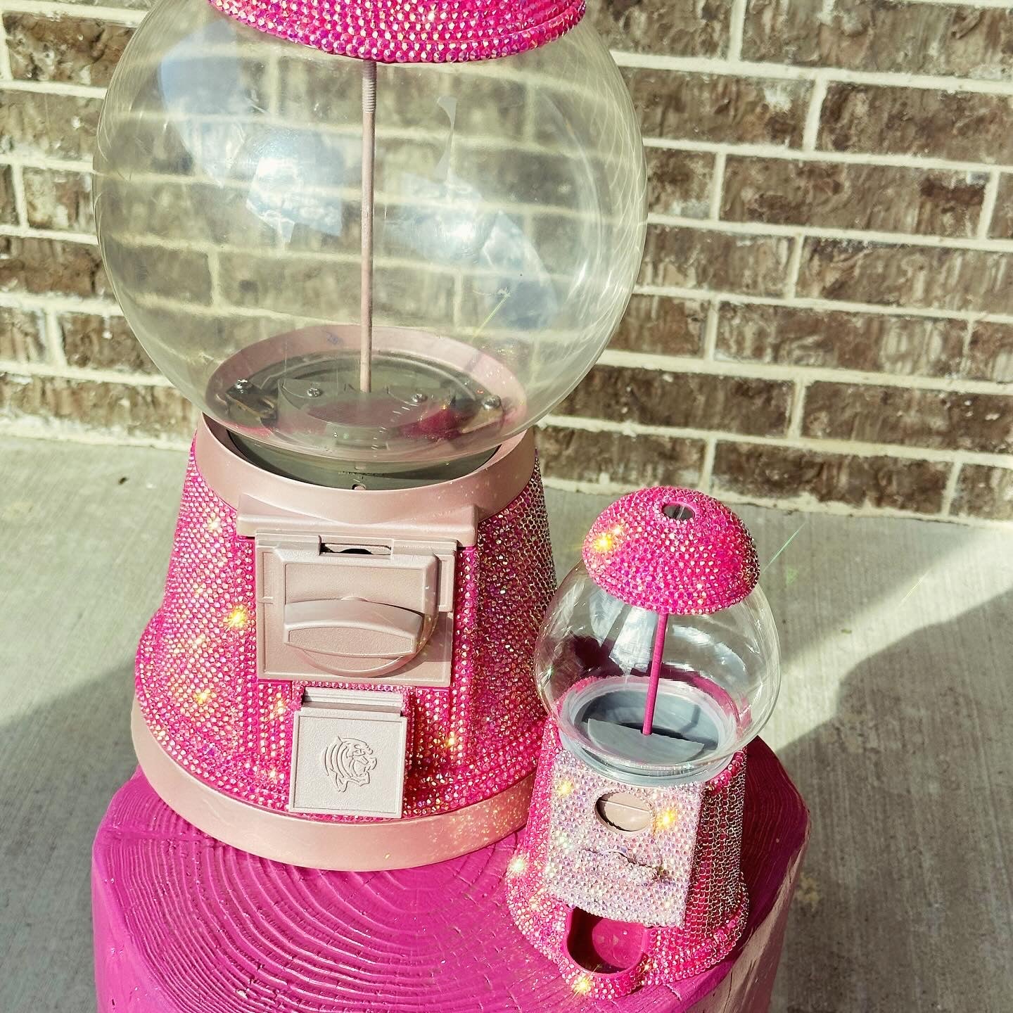 Mini Gumball Machine with Rhinestones