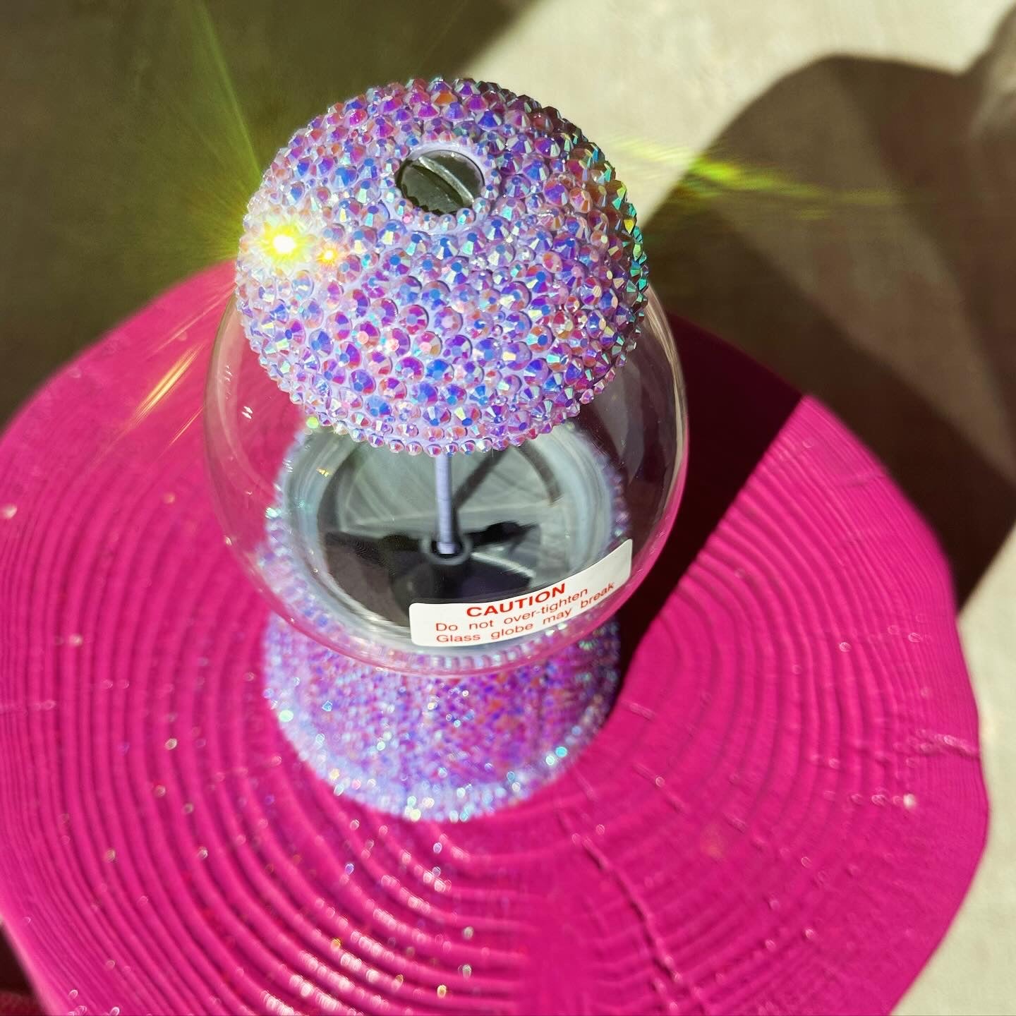 Mini Rhinestone Gumball Machine 9”