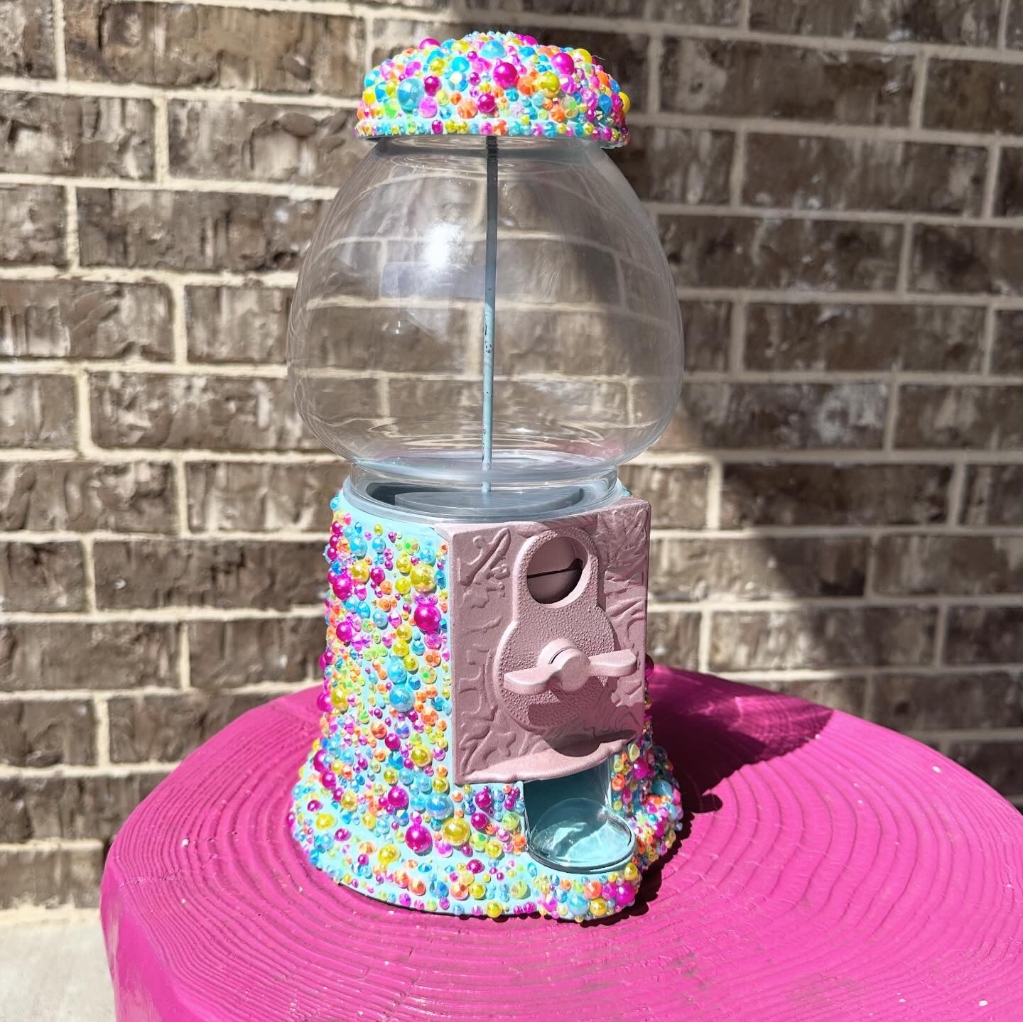 New Rhinestone Gumball Machine 11”