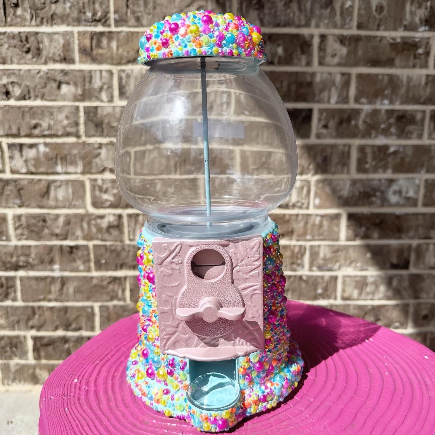 New Rhinestone Gumball Machine 11”