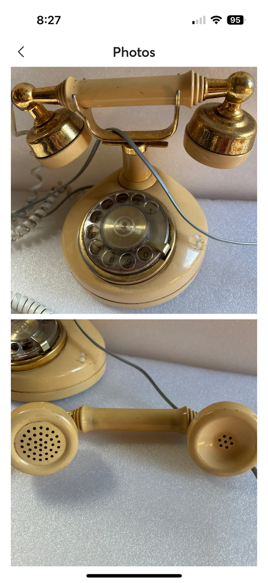 Custom Rhinestone Vintage Phone