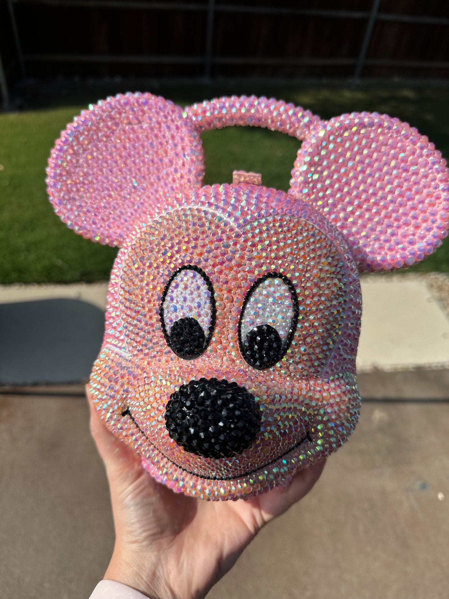 Vintage Mickey Mouse Lunchbox Hand Rhinestoned