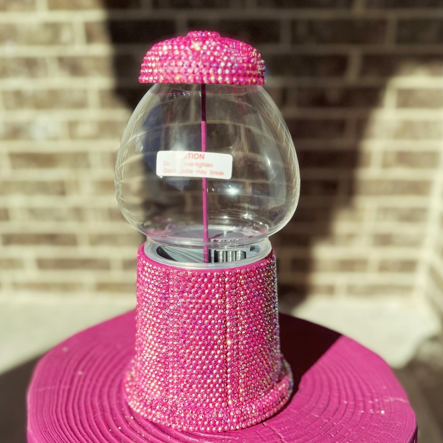 Small Rhinestone Gumball Machine 11”