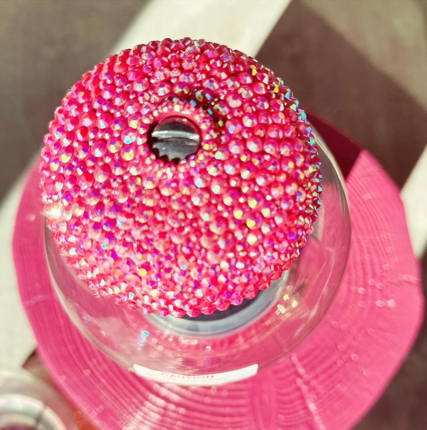 Small Rhinestone Gumball Machine 11”