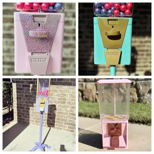 Custom Order Refurbished Single Gumball Machine on Stand