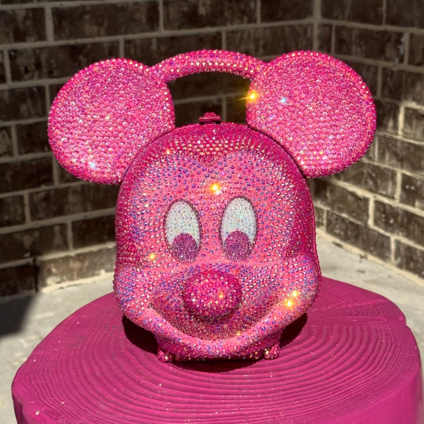 Vintage Rhinestone Mickey Mouse Lunchbox